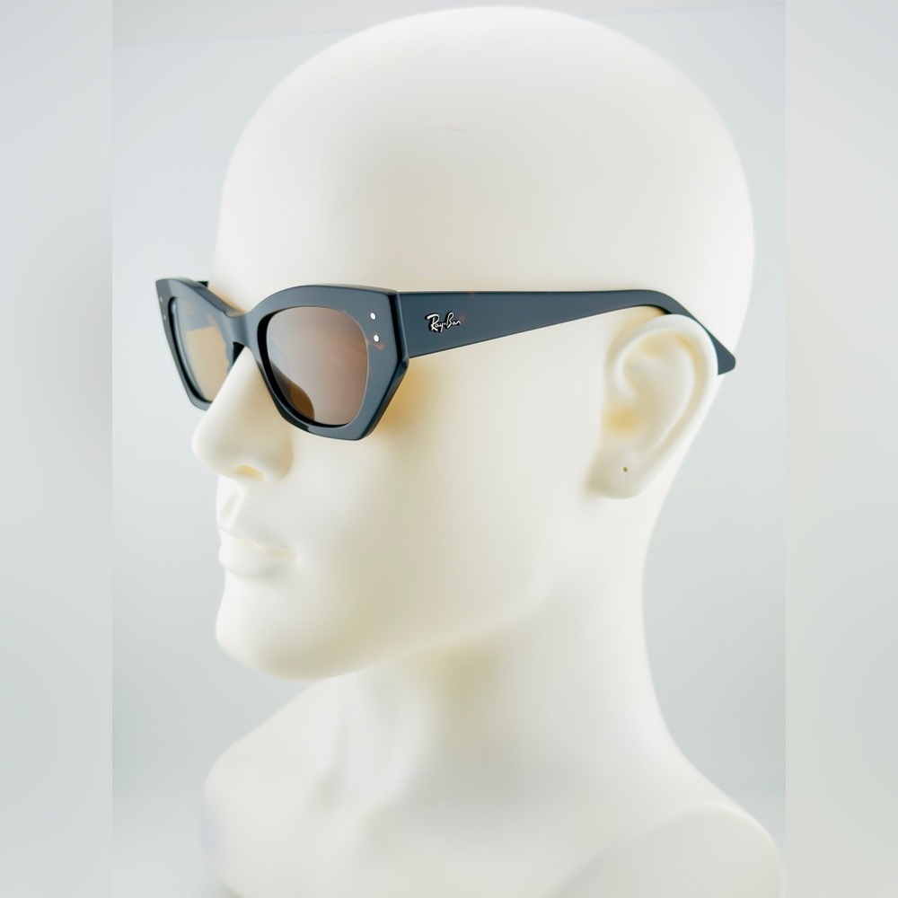 Ray-Ban Zena Bio-Based Women Sunglasses Polished Havana Frame with Brown Lenses - Picture 5 of 13